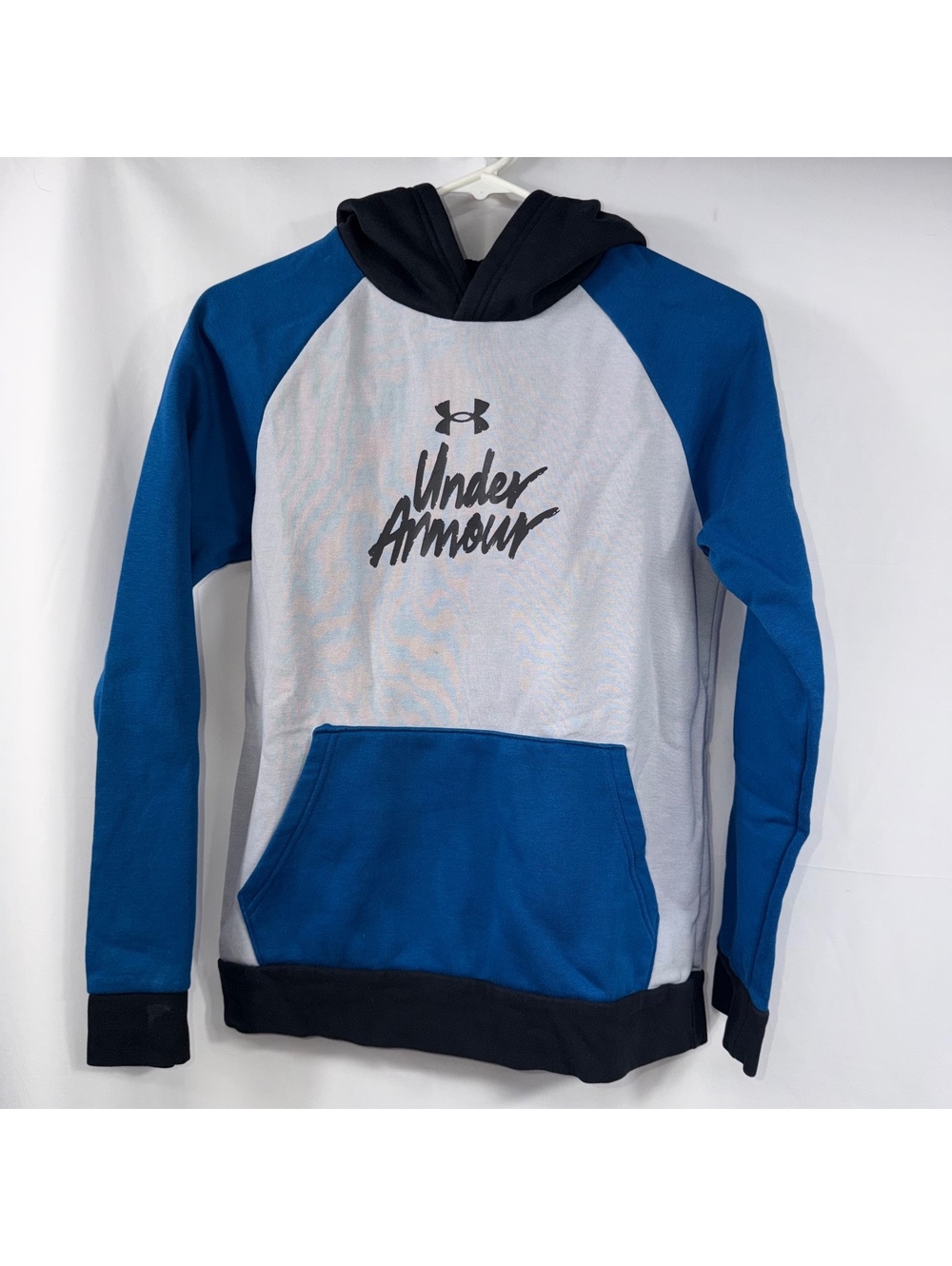 Under Armour Boys Youth Large Colorblock Pullover Hoodie